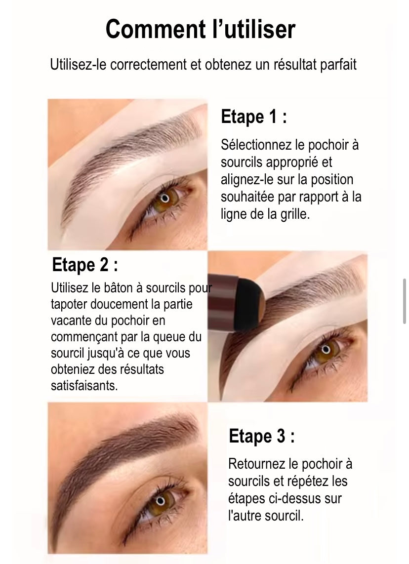 KIT DE TAMPON POUR SOURCILS